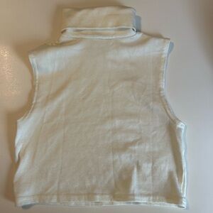White turtleneck tank top